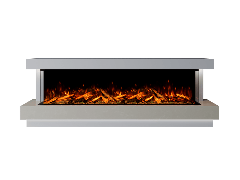 Bespoke Fireplaces Polar White & Nacarado Lazio Marble Suite 2000 X