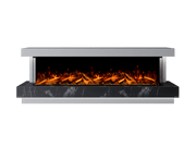 Bespoke Fireplaces Polar White & Titanium Galaxy Lazio Marble Suite 2000 X