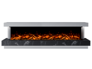 Bespoke Fireplaces Polar White & Titanium Galaxy Lazio Marble Suite 2500 X