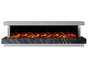 Bespoke Fireplaces Polar White & Titanium Gold Lazio Marble Suite 2500 X