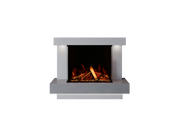Bespoke Fireplaces Polar White & Italian Grey Lazio Marble Suite 700 3DP