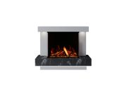 Bespoke Fireplaces Polar White & Titanium Galaxy Lazio Marble Suite 700 3DP