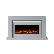 Bespoke Fireplaces Polar White & Italian Grey Madrida Marble Suite 1000 S