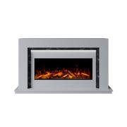 Bespoke Fireplaces Polar White & Titanium Galaxy Madrida Marble Suite 1000 S