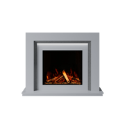 Bespoke Fireplaces Polar White & Grey Sparkle Quartz Madrida Marble Suite 700 S