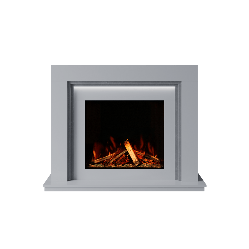 Bespoke Fireplaces Polar White & Italian Grey Madrida Marble Suite 700 S