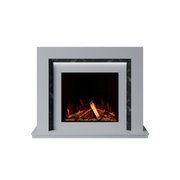 Bespoke Fireplaces Polar White & Titanium Galaxy Madrida Marble Suite 700 S