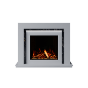 Bespoke Fireplaces Polar White & Titanium Gold Madrida Marble Suite 700 S