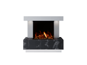 Bespoke Fireplaces Polar White & Titanium Galaxy Roma Marble Suite 700 3DP