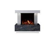 Bespoke Fireplaces Polar White & Titanium Gold Roma Marble Suite 700 3DP