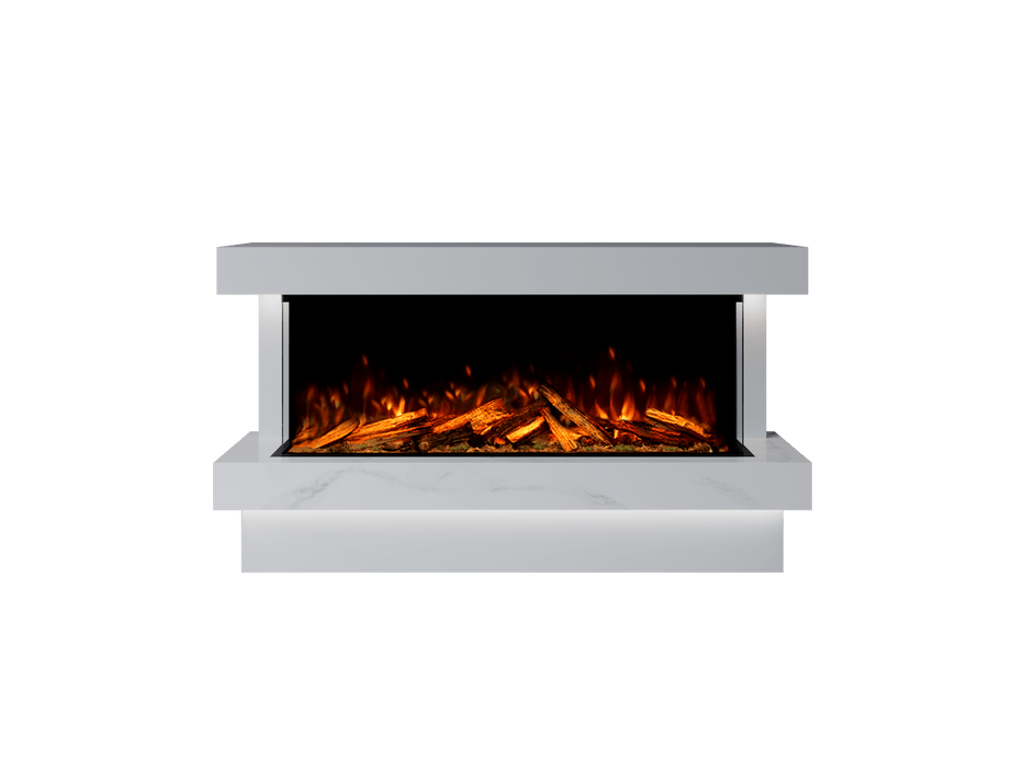 Bespoke Fireplaces Polar White & Calacatta Verona Marble Suite 1250 X