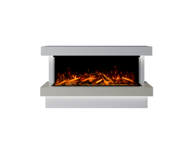 Bespoke Fireplaces Polar White & Nacarado Verona Marble Suite 1250 X