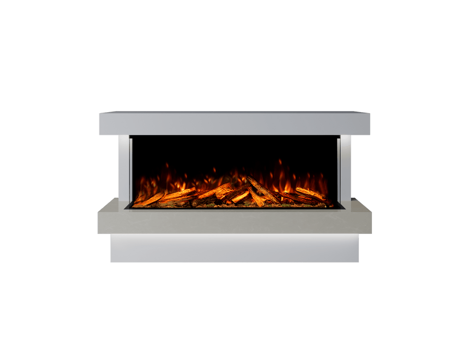 Bespoke Fireplaces Polar White & Nacarado Verona Marble Suite 1250 X