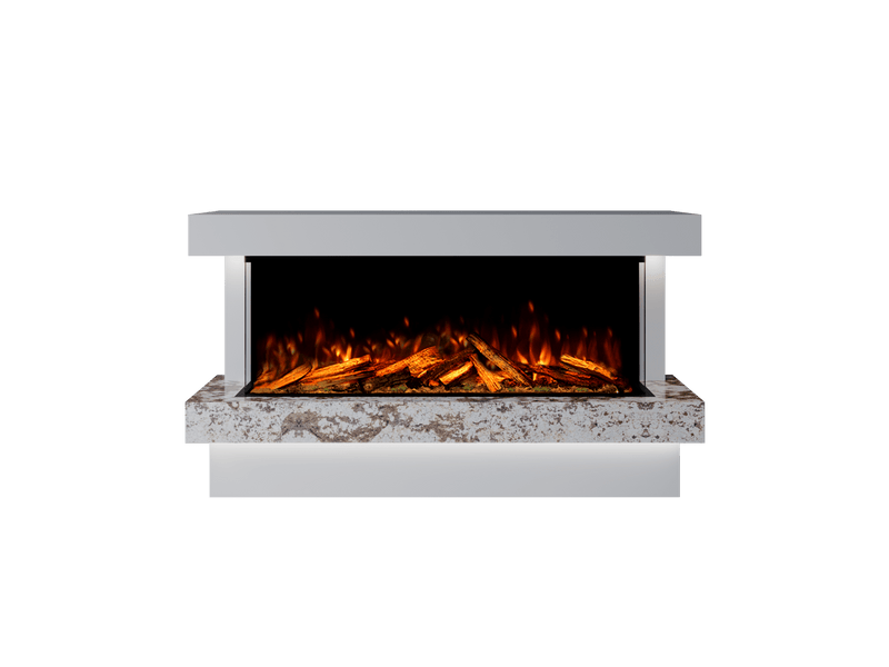 Bespoke Fireplaces Polar White & Rosiana Verona Marble Suite 1250 X