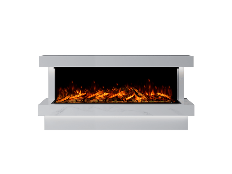 Bespoke Fireplaces Polar White & Calacatta Verona Marble Suite 1500 X