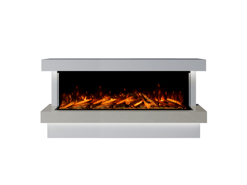 Bespoke Fireplaces Polar White & Nacarado Verona Marble Suite 1500 X