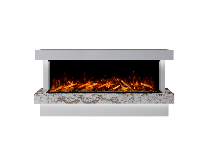 Bespoke Fireplaces Polar White & Rosiana Verona Marble Suite 1500 X