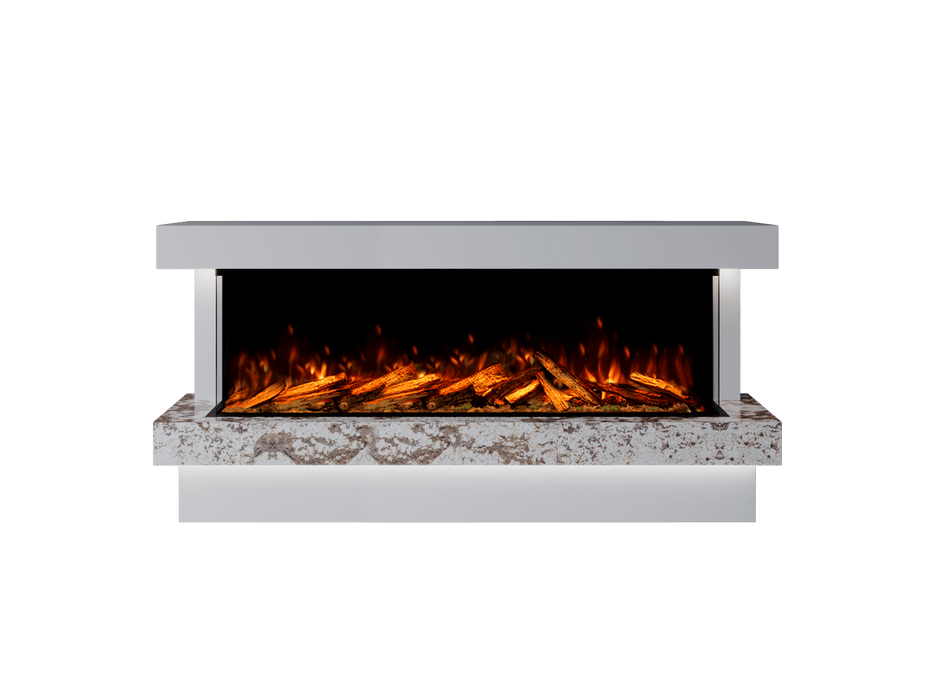 Bespoke Fireplaces Polar White & Rosiana Verona Marble Suite 1500 X