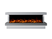 Bespoke Fireplaces Polar White & Grey Sparkle Quartz Verona Marble Suite 2000 X