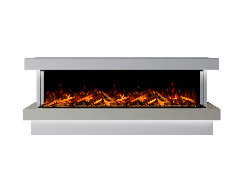 Bespoke Fireplaces Polar White & Nacarado Verona Marble Suite 2000 X