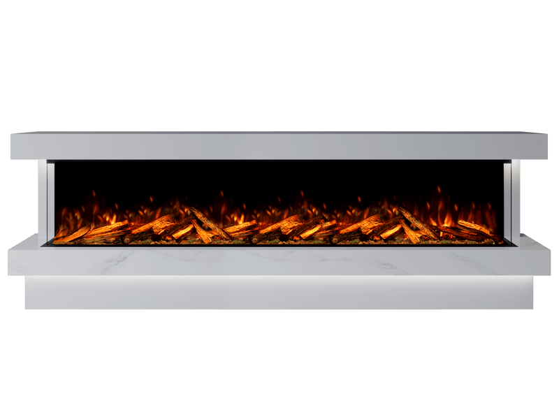 Bespoke Fireplaces Polar White & Calacatta Verona Marble Suite 2500 X