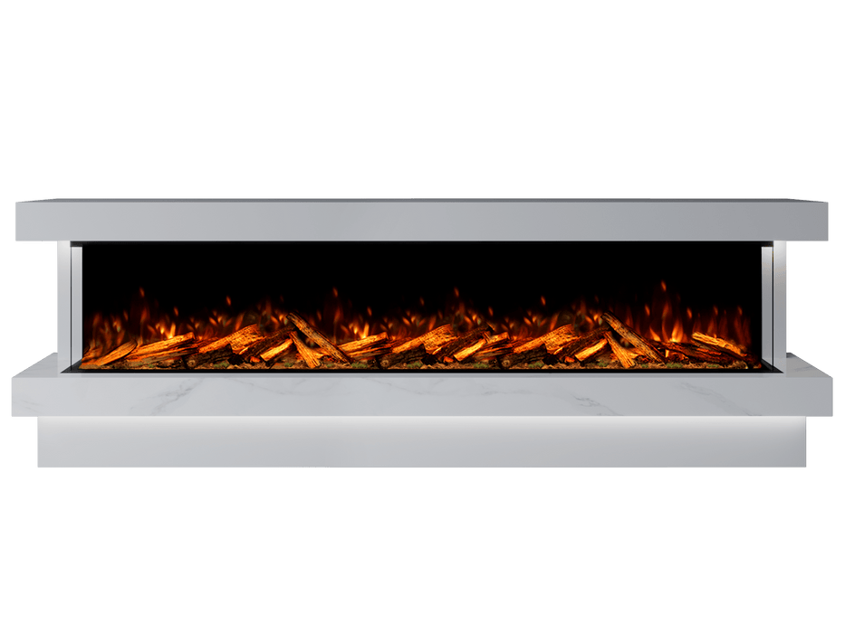 Bespoke Fireplaces Polar White & Calacatta Verona Marble Suite 2500 X