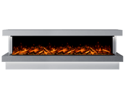 Bespoke Fireplaces Polar White & Italian Grey Verona Marble Suite 2500 X