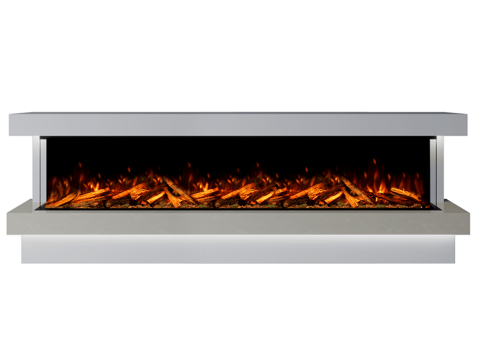 Bespoke Fireplaces Polar White & Nacarado Verona Marble Suite 2500 X
