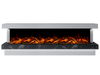 Bespoke Fireplaces Polar White & Titanium Galaxy Verona Marble Suite 2500 X