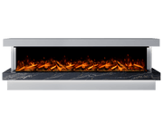 Bespoke Fireplaces Polar White & Titanium Gold Verona Marble Suite 2500 X