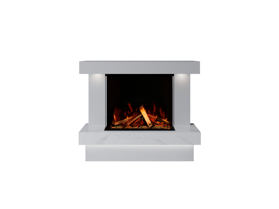 Bespoke Fireplaces Polar White & Calacatta Verona Marble Suite 700 3DP