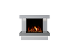 Bespoke Fireplaces Polar White & Grey Sparkle Quartz Verona Marble Suite 700 3DP