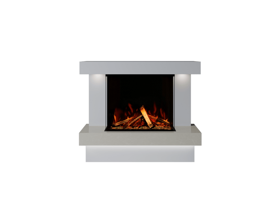Bespoke Fireplaces Polar White & Nacarado Verona Marble Suite 700 3DP
