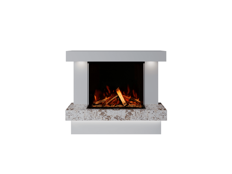 Bespoke Fireplaces Polar White & Rosiana Verona Marble Suite 700 3DP