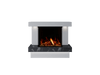 Bespoke Fireplaces Polar White & Titanium Galaxy Verona Marble Suite 700 3DP
