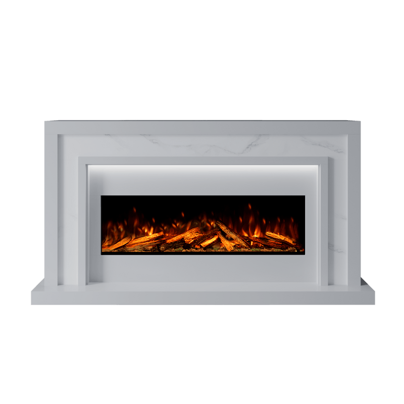 Bespoke Fireplaces Polar White & Calacatta Zenith Marble Suite 1000 S
