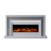 Bespoke Fireplaces Polar White & Grey Sparkle Quartz Zenith Marble Suite 1000 S