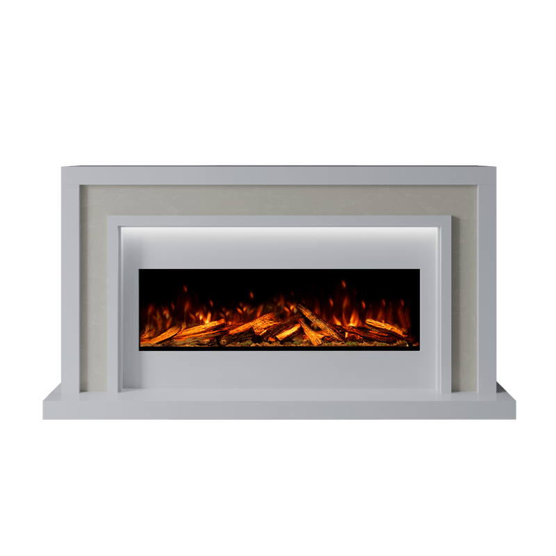 Bespoke Fireplaces Polar White & Nacarado Zenith Marble Suite 1000 S