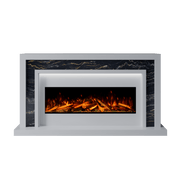 Bespoke Fireplaces Polar White & Titanium Gold Zenith Marble Suite 1000 S