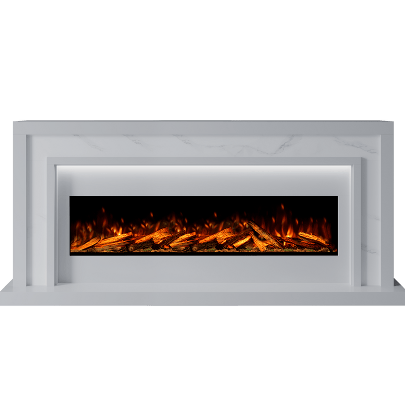 Bespoke Fireplaces Polar White & Calacatta Zenith Marble Suite 1300 S