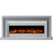Bespoke Fireplaces Polar White & Italian Grey Zenith Marble Suite 1300 S