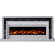 Bespoke Fireplaces Polar White & Titanium Gold Zenith Marble Suite 1300 S