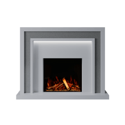 Bespoke Fireplaces Polar White & Grey Sparkle Quartz Zenith Marble Suite 700 S