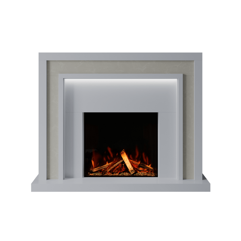 Bespoke Fireplaces Polar White & Nacarado Zenith Marble Suite 700 S