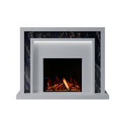 Bespoke Fireplaces Polar White & Titanium Gold Zenith Marble Suite 700 S