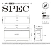 FIRÉZ 1250 Electric Fireplace - LUXE SUPPLIES