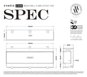 FIRÉZ 1500 Electric Fireplace - LUXE SUPPLIES