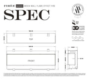 FIRÉZ 1600 Electric Fireplace - LUXE SUPPLIES