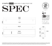FIRÉZ 2200 Electric Fireplace - LUXE SUPPLIES