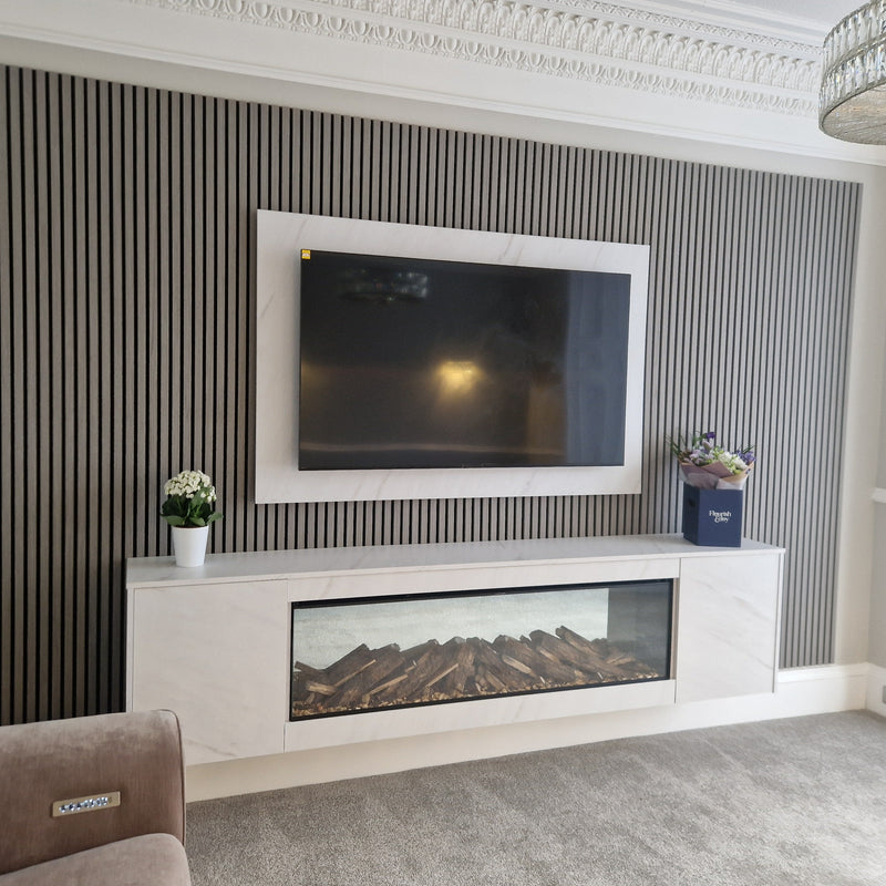 Standard Acoustic Slat Wall Panel - Grey
